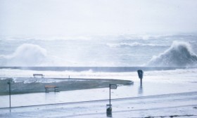 Storm surge with exceptional waves.